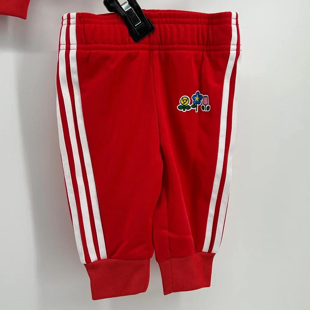 Adidas x Hello Kitty Infant 6M SST Tracksuit Set Vivid Red NWT Baby Girl Sporty